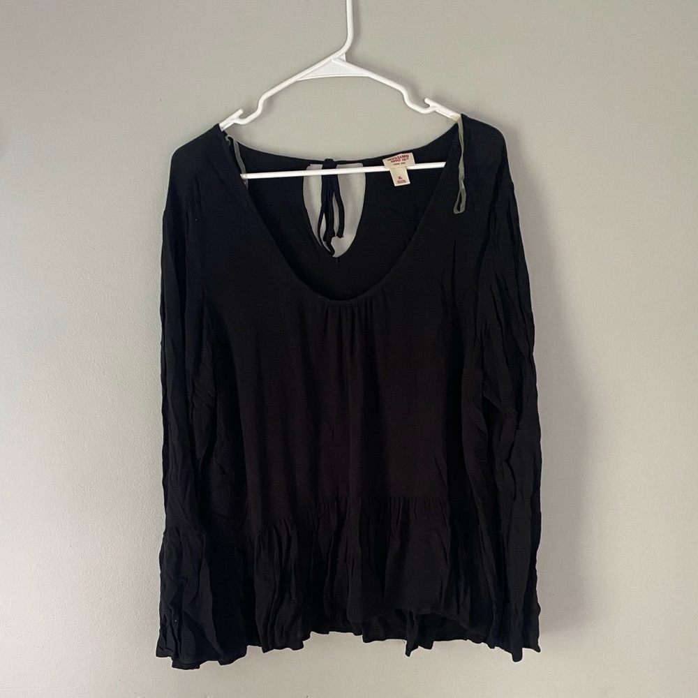 Womens black blouse